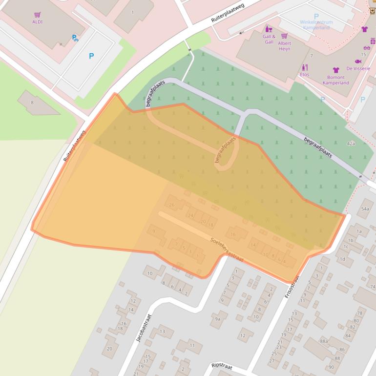 Kaart van postcodegebied 4493BS.