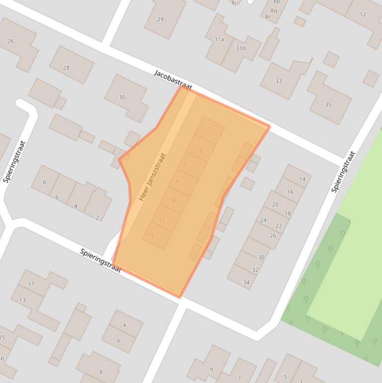 Kaart van postcodegebied 4493BZ.