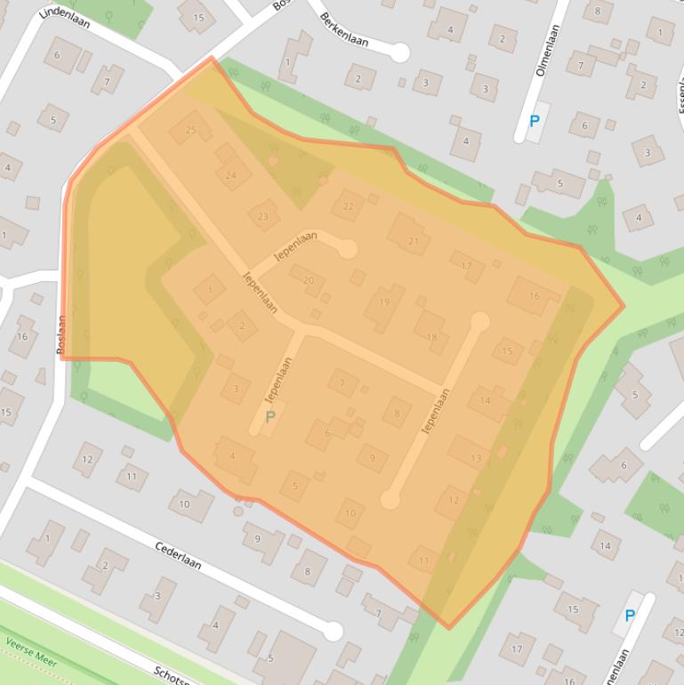 Kaart van postcodegebied 4493CP.