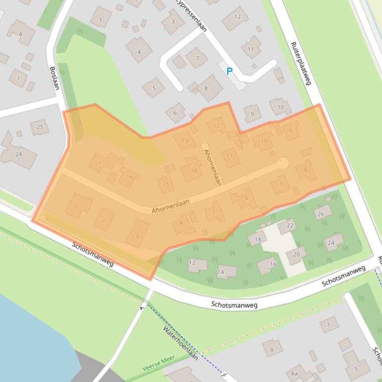 Kaart van postcodegebied 4493DG.