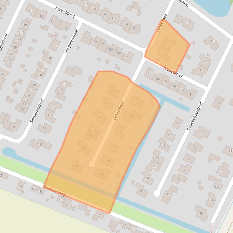 Kaart van postcodegebied 4493EK.