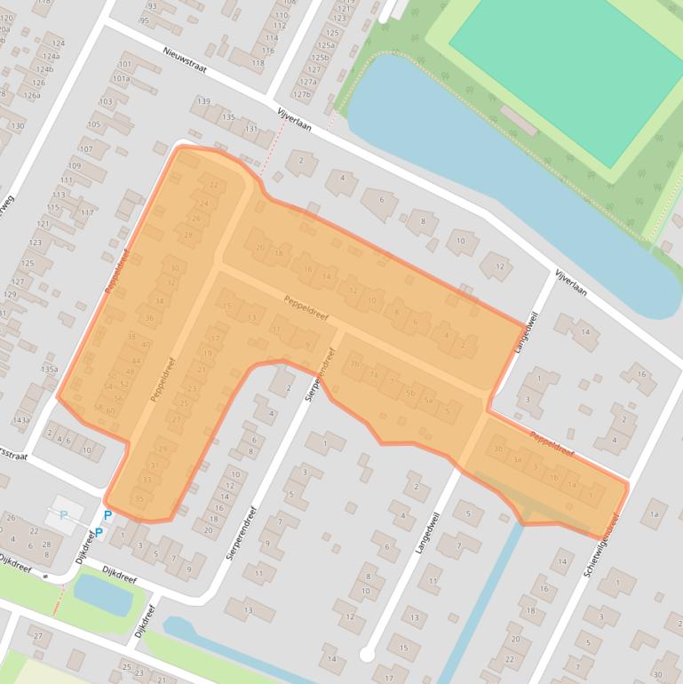 Kaart van postcodegebied 4493EL.