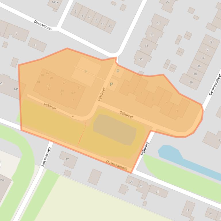 Kaart van postcodegebied 4493EM.