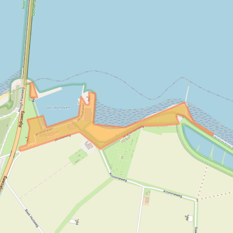 Kaart van postcodegebied 4493ML.