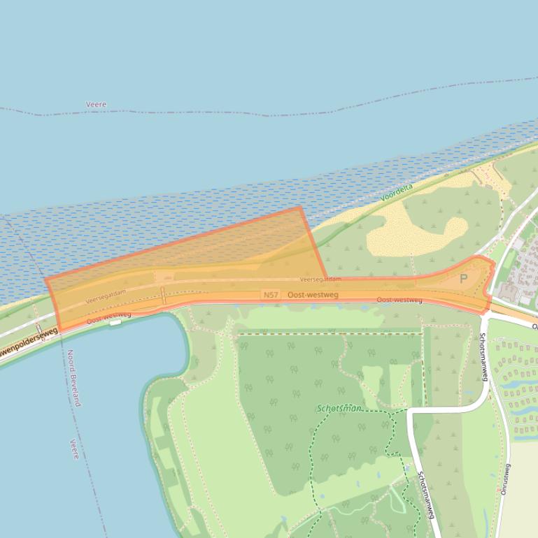 Kaart van postcodegebied 4493MR.