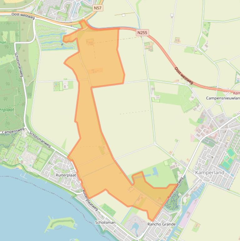 Kaart van postcodegebied 4493MZ.