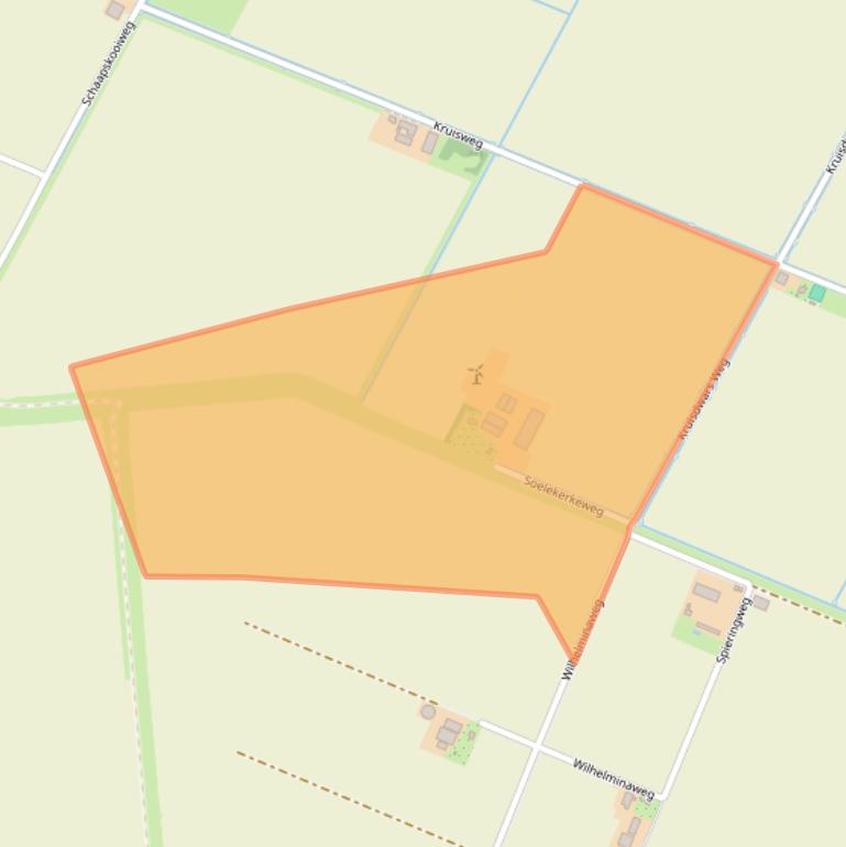 Kaart van postcodegebied 4493PW.