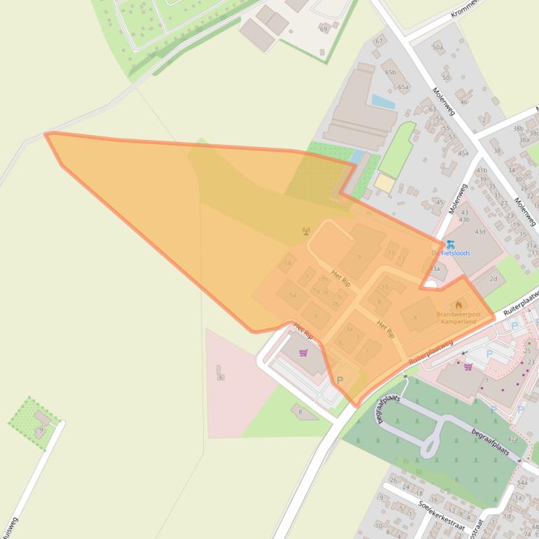 Kaart van postcodegebied 4493RL.