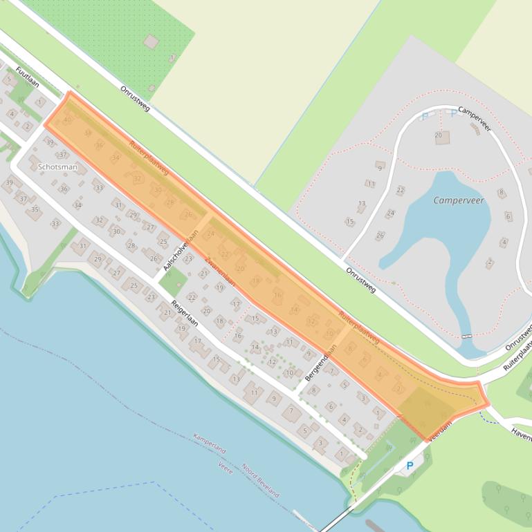 Kaart van postcodegebied 4493SG.