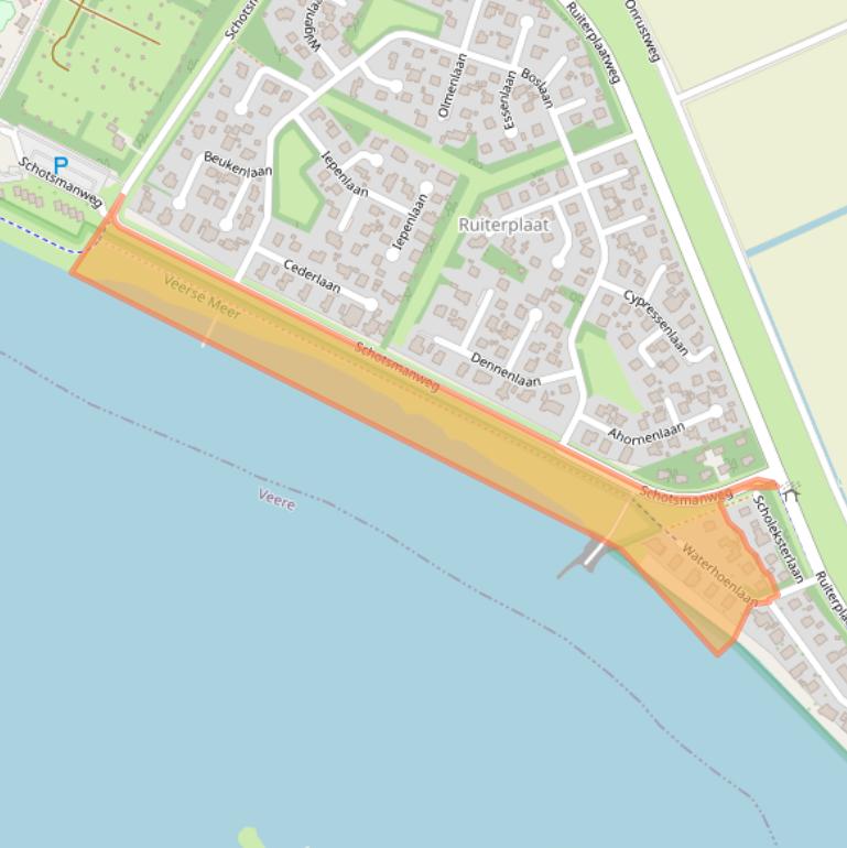 Kaart van postcodegebied 4493SM.