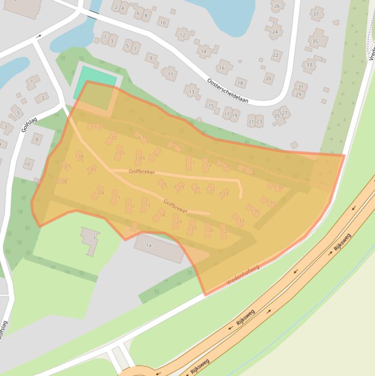 Kaart van postcodegebied 4493ST.