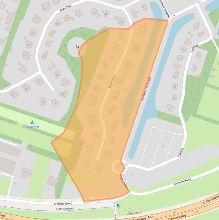 Kaart van postcodegebied 4493SZ.