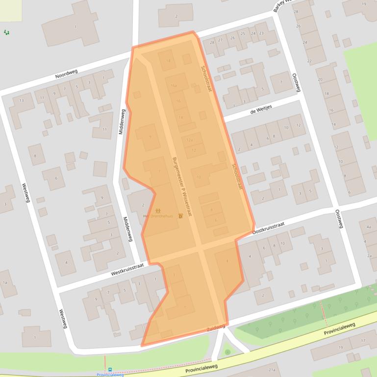 Kaart van postcodegebied 4494NS.