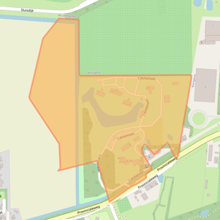 Kaart van postcodegebied 4494NZ.