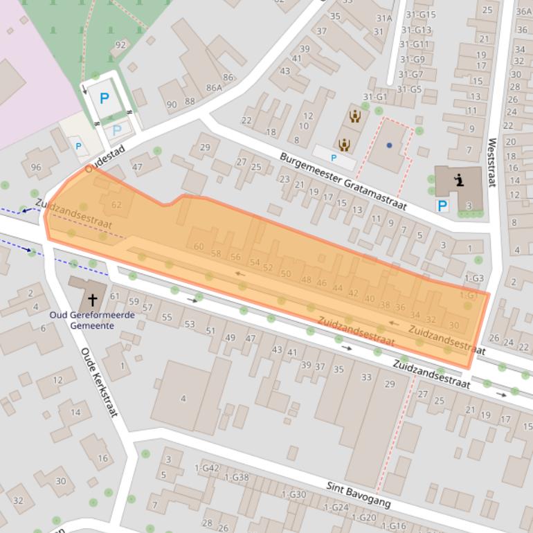 Kaart van postcodegebied 4501AR.