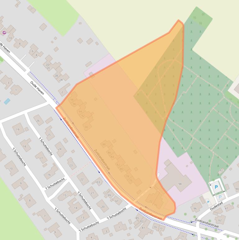 Kaart van postcodegebied 4501AS.