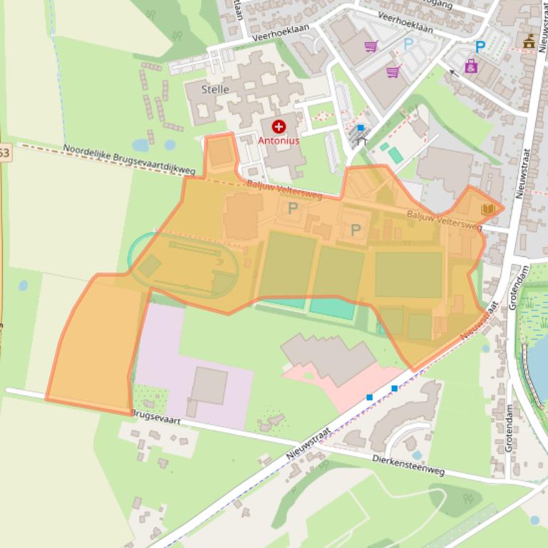 Kaart van postcodegebied 4501AV.