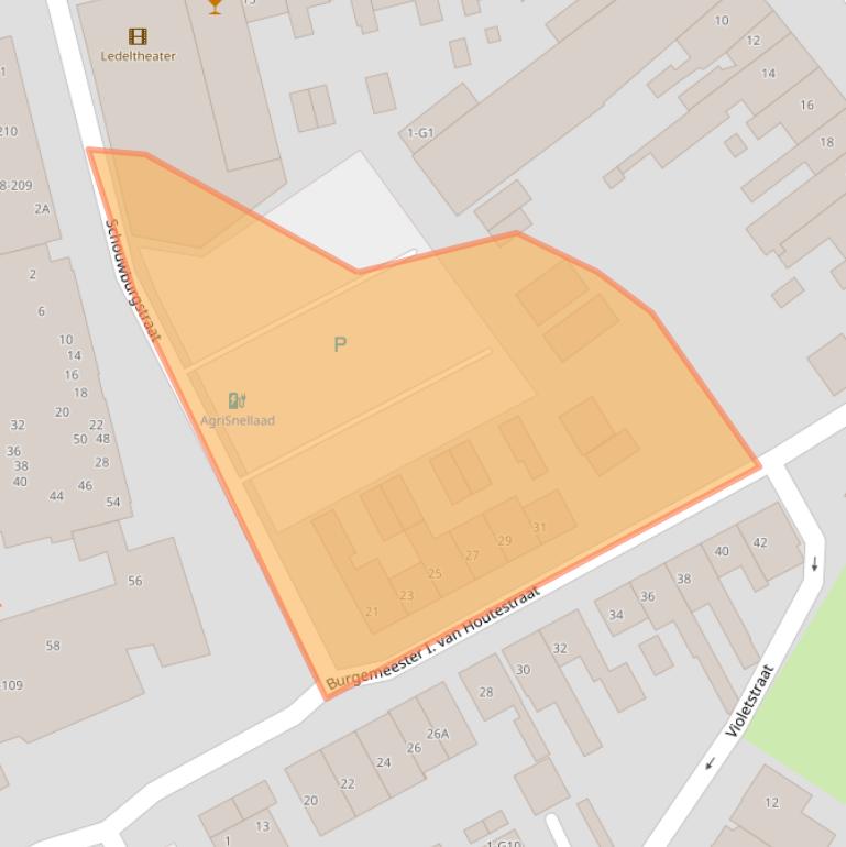 Kaart van postcodegebied 4501CD.