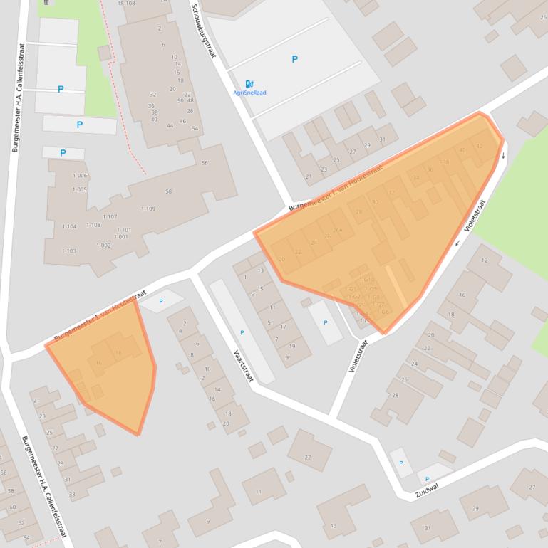 Kaart van postcodegebied 4501CE.