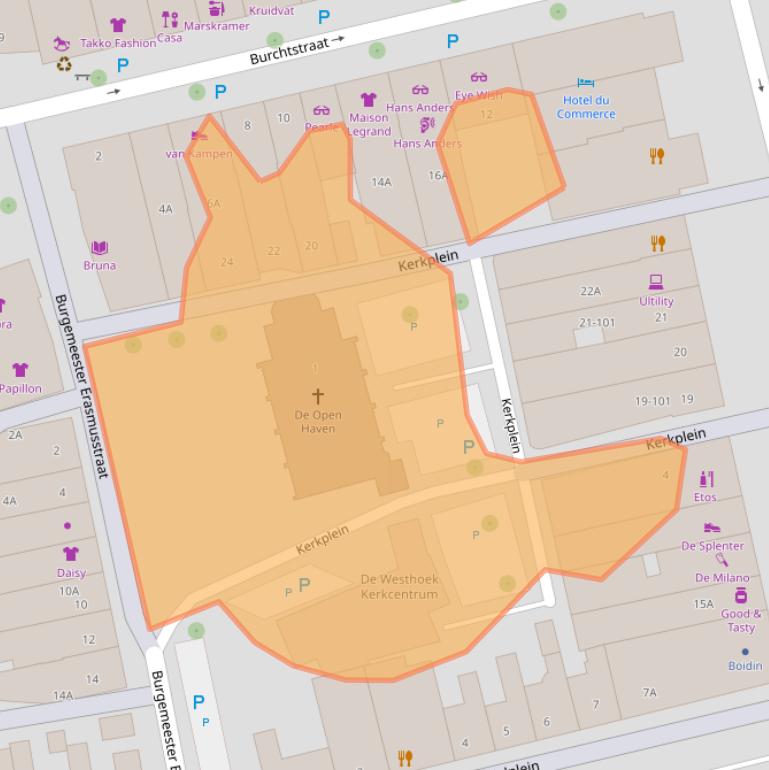 Kaart van postcodegebied 4501CH.