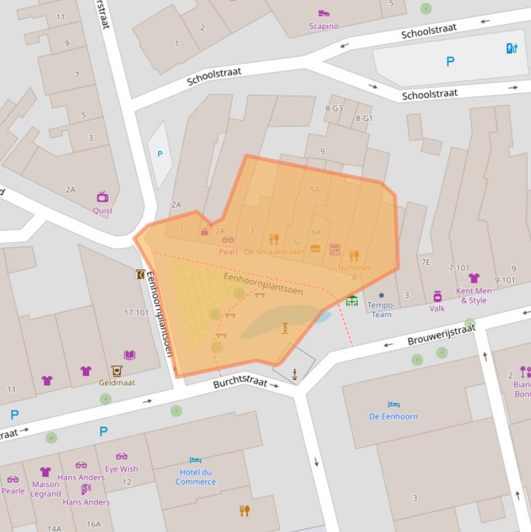 Kaart van postcodegebied 4501CL.