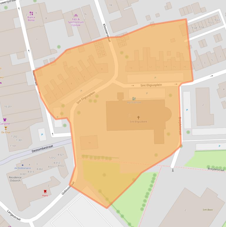 Kaart van postcodegebied 4501CS.