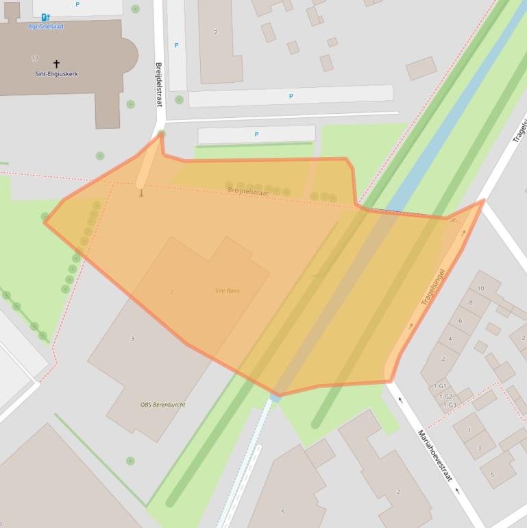 Kaart van postcodegebied 4501CT.