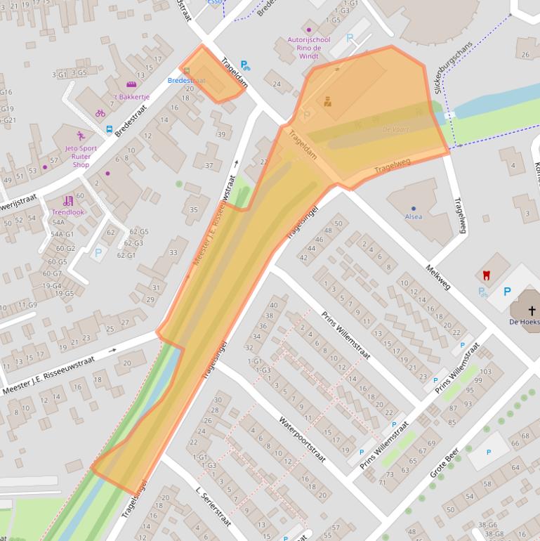 Kaart van postcodegebied 4501CX.