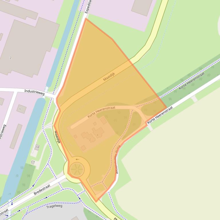 Kaart van postcodegebied 4501CZ.