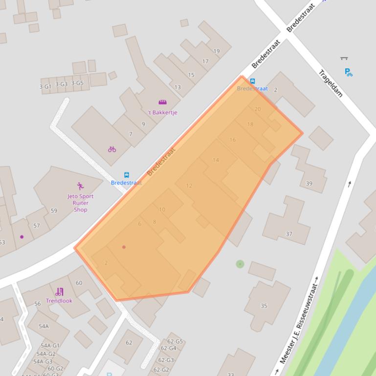 Kaart van postcodegebied 4501EC.