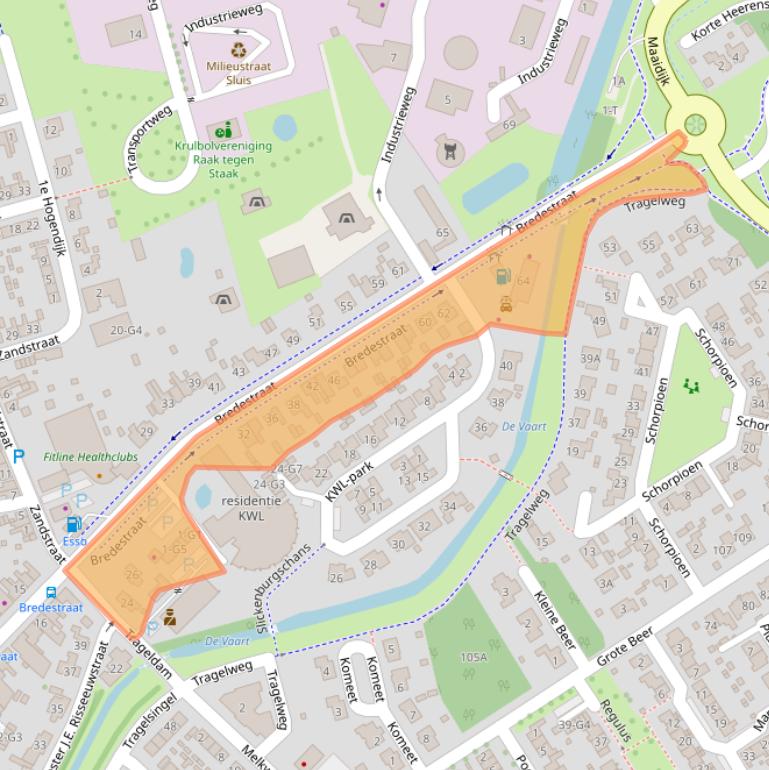 Kaart van postcodegebied 4501ED.