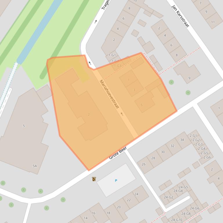 Kaart van postcodegebied 4501EG.