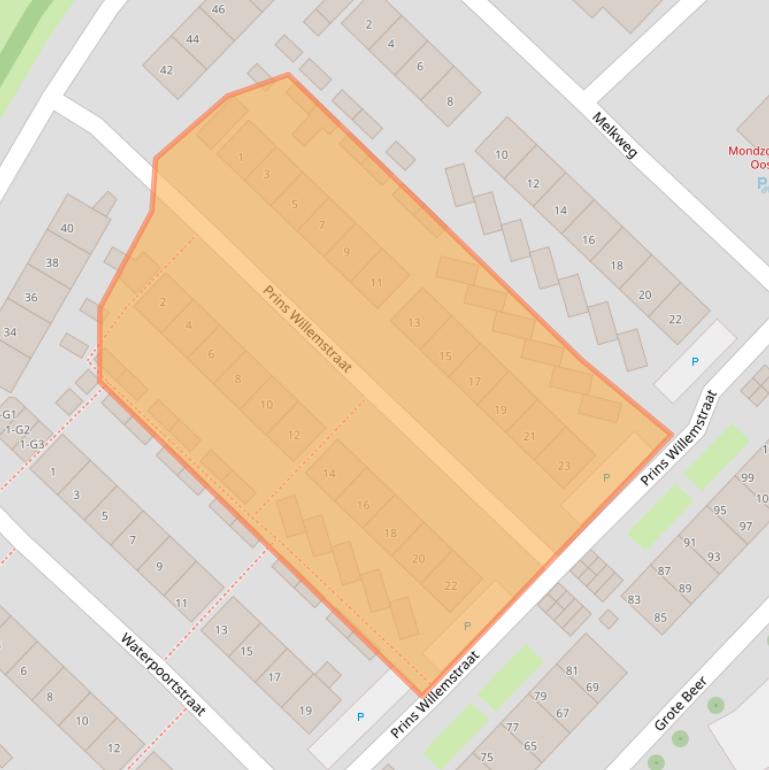 Kaart van postcodegebied 4501EL.