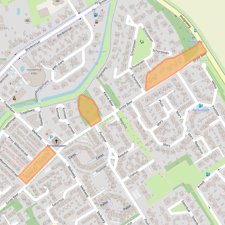 Kaart van postcodegebied 4501EP.