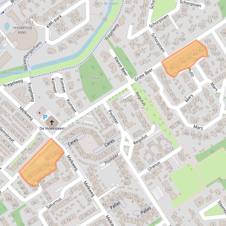 Kaart van postcodegebied 4501ES.