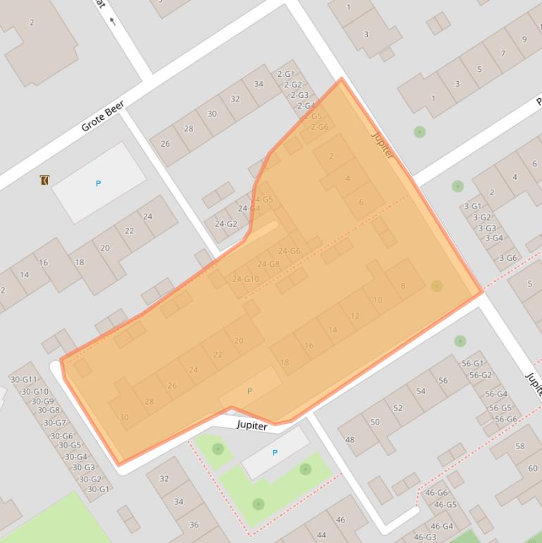 Kaart van postcodegebied 4501EV.