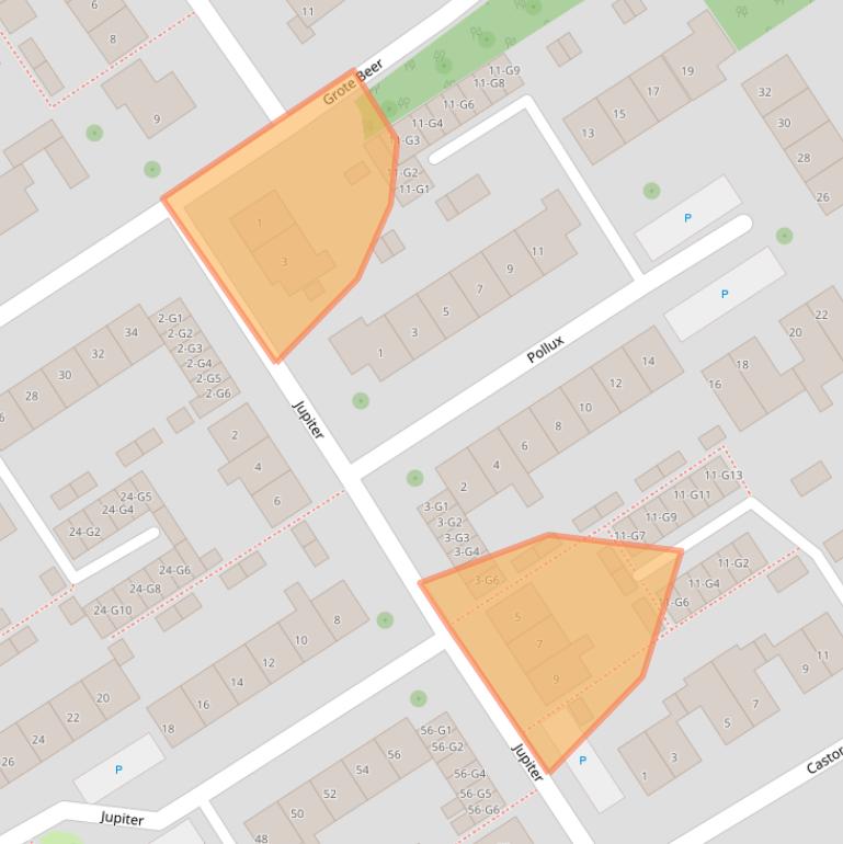 Kaart van postcodegebied 4501EX.