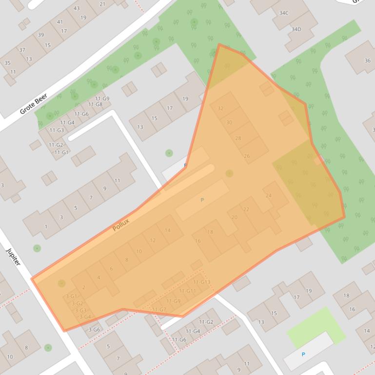 Kaart van postcodegebied 4501GB.