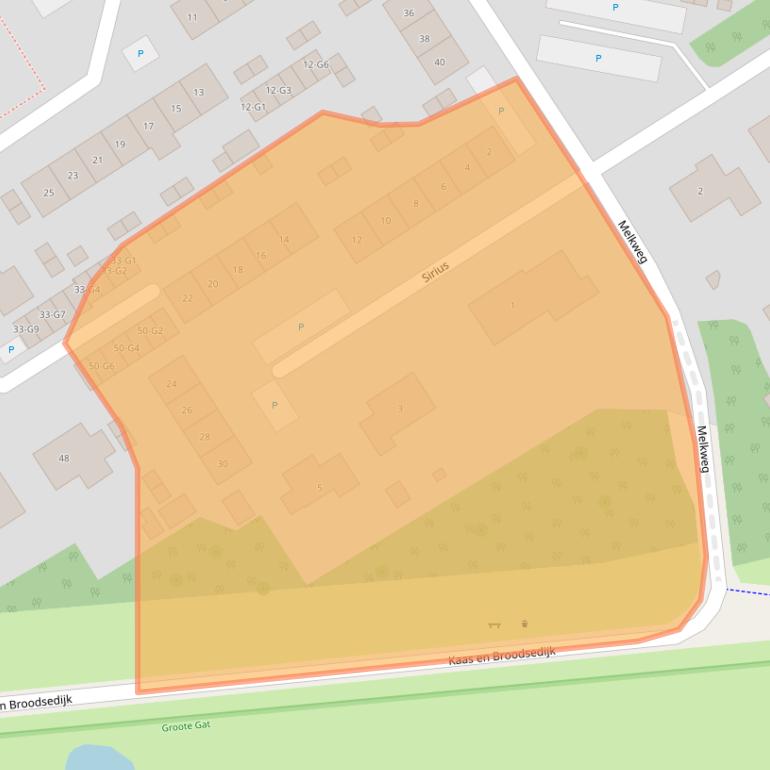 Kaart van postcodegebied 4501GH.