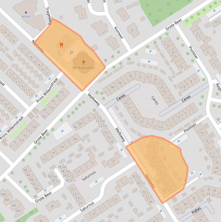 Kaart van postcodegebied 4501GJ.