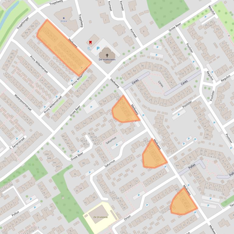 Kaart van postcodegebied 4501GK.