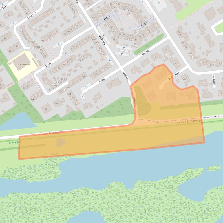 Kaart van postcodegebied 4501GM.