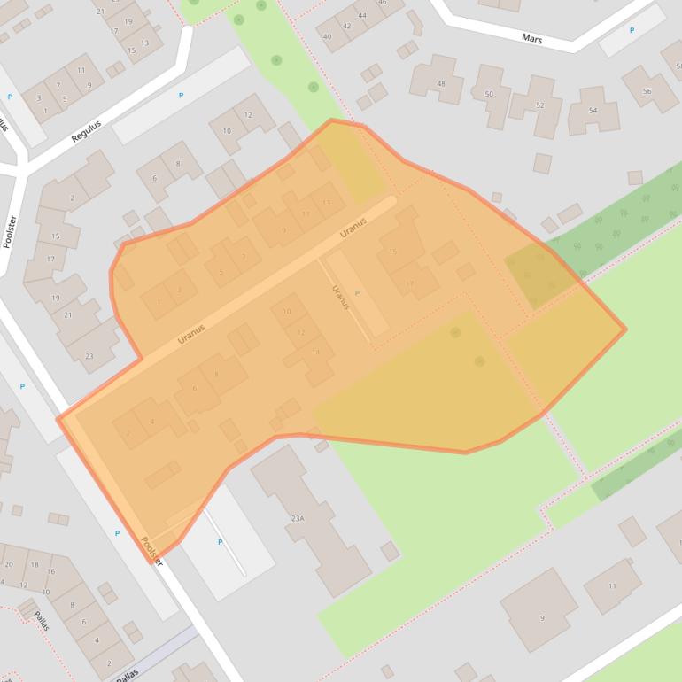 Kaart van postcodegebied 4501GT.