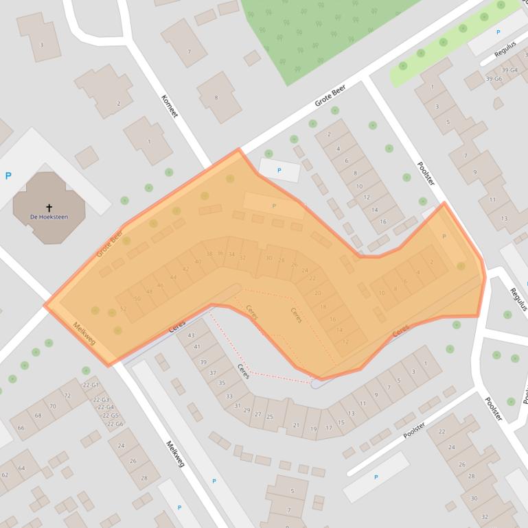Kaart van postcodegebied 4501GW.