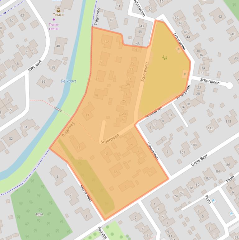 Kaart van postcodegebied 4501HA.