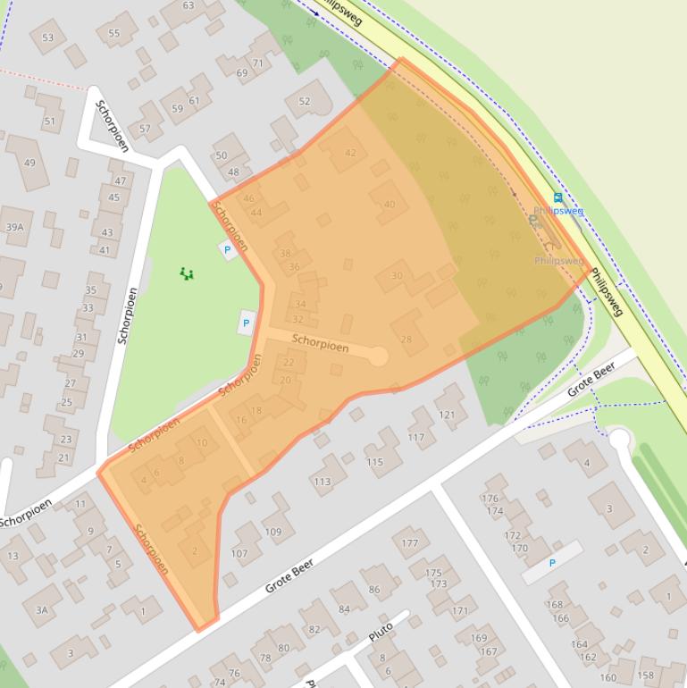 Kaart van postcodegebied 4501HB.