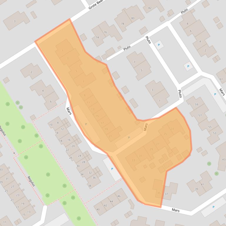 Kaart van postcodegebied 4501HG.