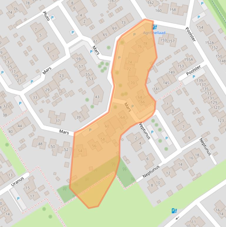 Kaart van postcodegebied 4501HH.