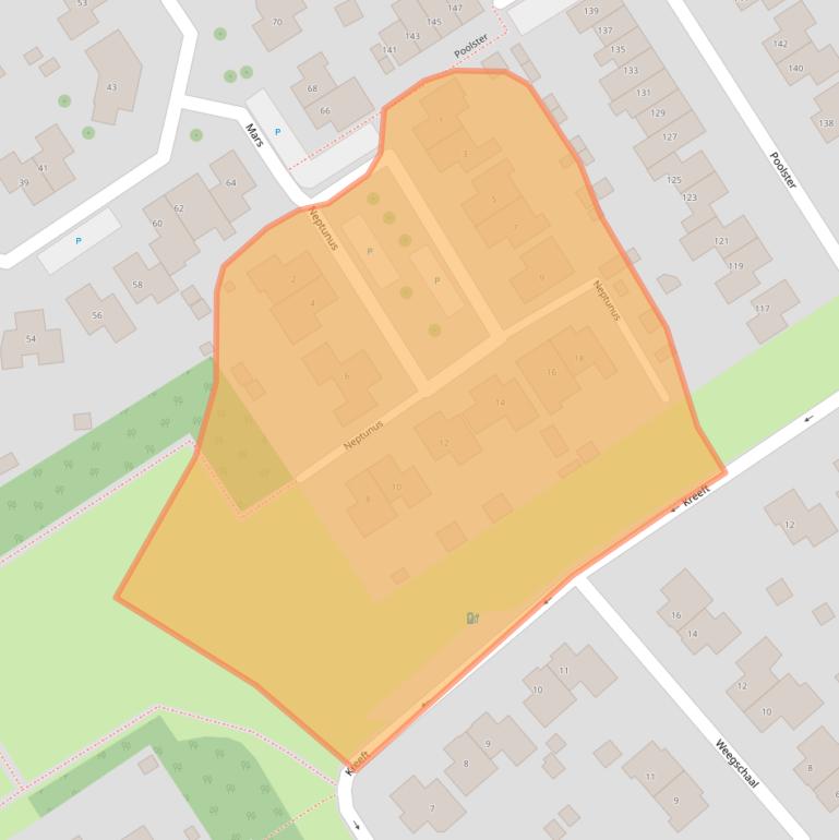 Kaart van postcodegebied 4501HK.