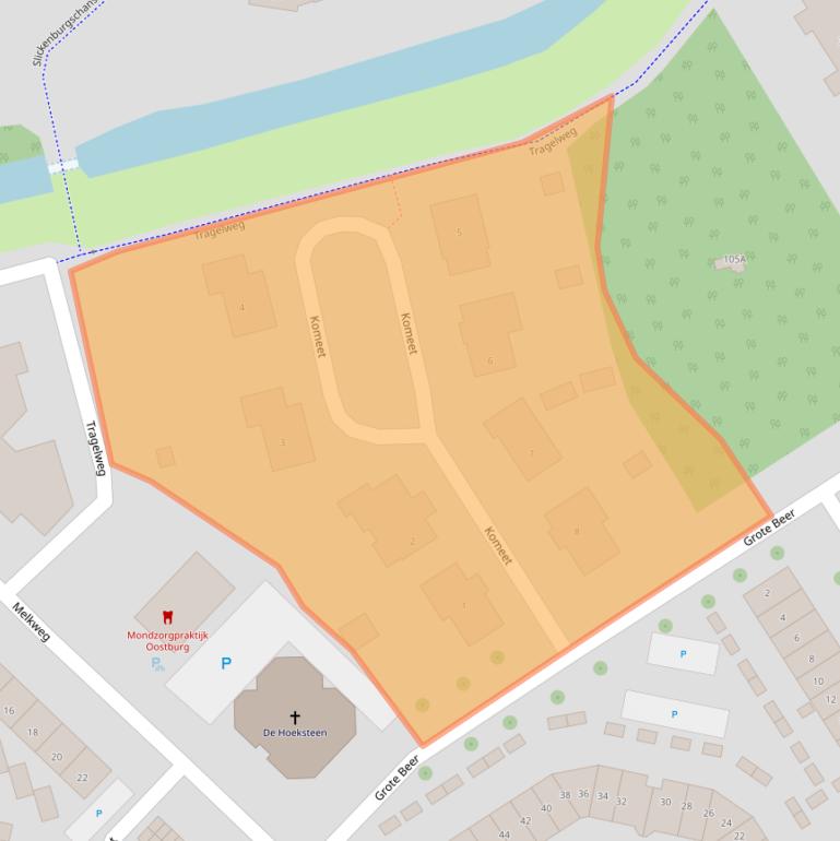 Kaart van postcodegebied 4501HR.